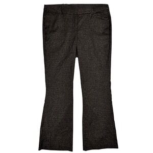 NEW Lane Bryant The Allie Boot Pants Size 16 Black Gold Bootcut Flare Dress Pant